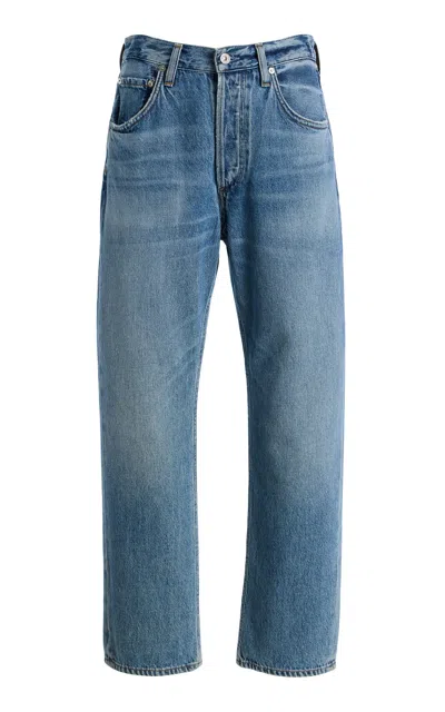 Citizen Of Humanity Citizens Of Humanity Winslow Rigid Low-rise Boyfriend Jeans In Blue