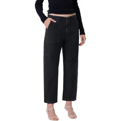 Citizen Of Humanity Citizens Of Humanity Winslow Cotton Utility Trousers In Animal Print
