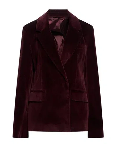 Citizen Of Humanity Citizens Of Humanity Woman Blazer Burgundy Size Xs Cotton, Elastane In Red