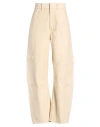 Citizen Of Humanity Citizens Of Humanity Woman Pants Beige Size 24 Recycled Cotton In Neutral