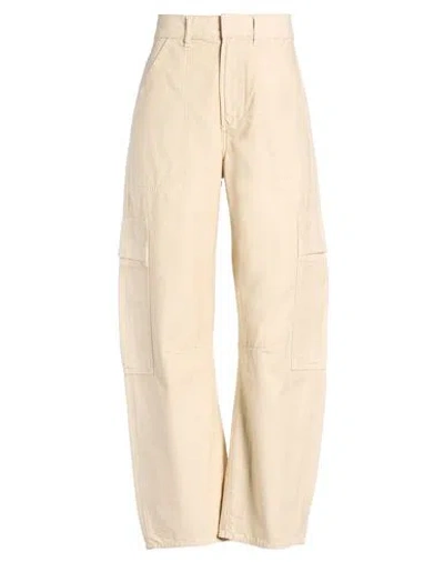 Citizen Of Humanity Citizens Of Humanity Woman Pants Beige Size 24 Recycled Cotton In Neutral