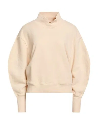 Citizen Of Humanity Citizens Of Humanity Woman Sweatshirt Beige Size L Cotton In White