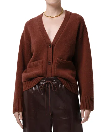Citizen Of Humanity Citizens Of Humanity Wool Cashmere Essential Slouchy Cardigan Sweater In Brown