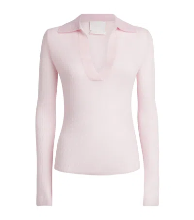 Citizen Of Humanity Citizens Of Humanity Wool-cashmere Simone Polo Sweater In Pink