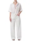 Citizen Of Humanity Claire Laced Shirt In White In White