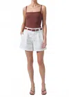 Citizen Of Humanity Coralin Pleated Short In Dove In White