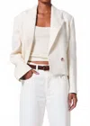 Citizen Of Humanity Coren Cropped Blazer In Cream In White