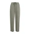 Citizen Of Humanity Cotton-blend Ayla Wide-leg Trousers In Green