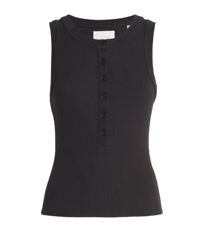 Citizen Of Humanity Cotton-blend Caralyn Tank Top In Black