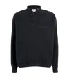 Citizen Of Humanity French Terry Rugby Polo Dark Charcoal In Black