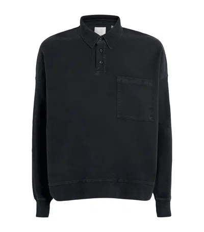 CITIZEN OF HUMANITY COTTON-BLEND RUGBY POLO SHIRT