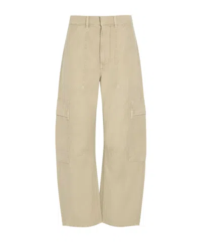 Citizen Of Humanity Cotton Cargo Pants In Nude