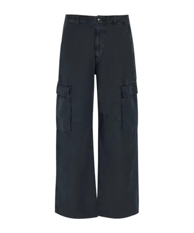Citizen Of Humanity Cotton Cargo Trousers In Black