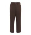 Citizen Of Humanity Cotton Flat Front Chinos In Brown
