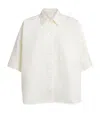 Citizen Of Humanity Cotton Poplin Claire Origami Shirt In White