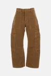 Citizen Of Humanity Courdroy Cargo Pants In Brown