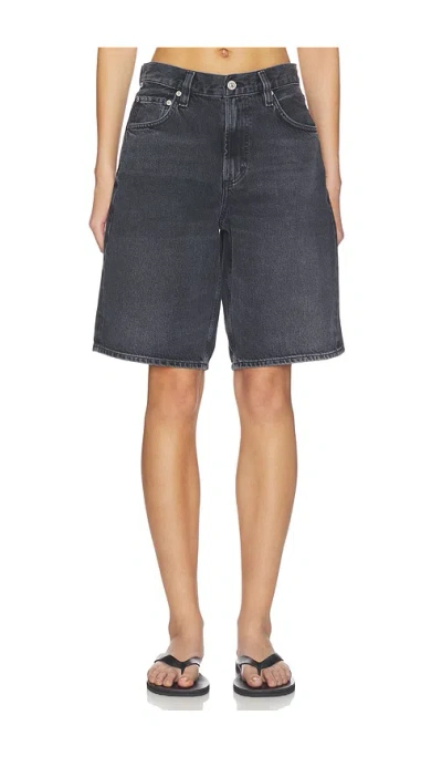 Citizen Of Humanity Ayla Denim Shorts In Black