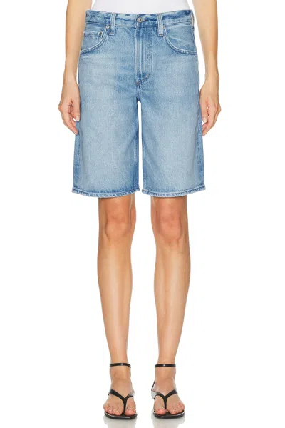 Citizen Of Humanity Court Denim Bermuda Shorts In Blue