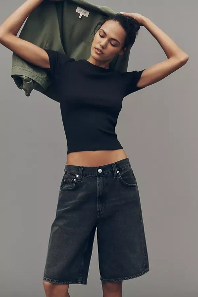 Citizen Of Humanity Court Denim Shorts In Black