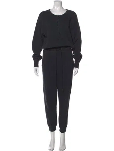 Pre-owned Citizen Of Humanity Crew Neck Jumpsuit In Black