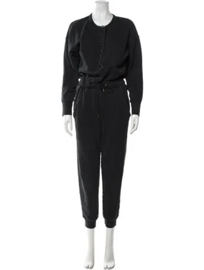 Pre-owned Citizen Of Humanity Crew Neck Jumpsuit In Black