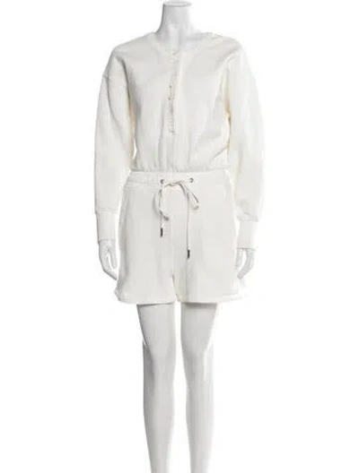 Pre-owned Citizen Of Humanity Crew Neck Jumpsuit In White