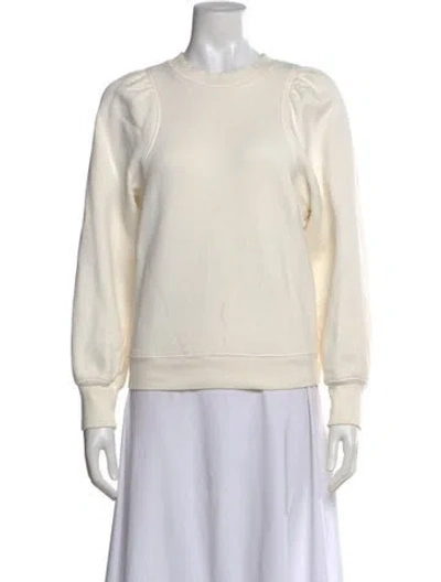 Pre-owned Citizen Of Humanity Crew Neck Long Sleeve Sweatshirt In Neutral