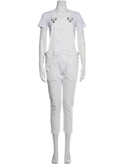 Pre-owned Citizen Of Humanity Crew Neck Overalls In White