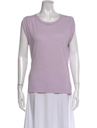Pre-owned Citizen Of Humanity Crew Neck Short Sleeve T-shirt In Purple