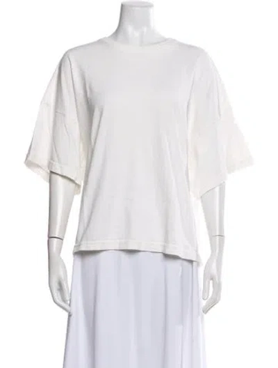 Pre-owned Citizen Of Humanity Crew Neck Short Sleeve T-shirt In White