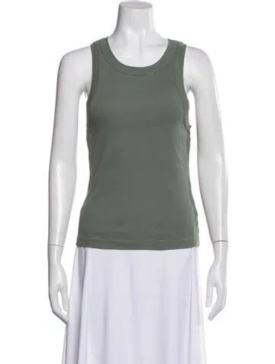 Pre-owned Citizen Of Humanity Crew Neck Sleeveless Top In Green