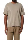 Citizen Of Humanity Crewneck Box Tee In Wheat In Neutral