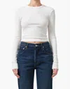 Citizen Of Humanity Citizens Of Humanity Pilar Crewneck Sweater In White