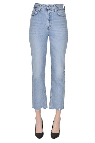 Citizen Of Humanity Daphne Cropped Jeans In Blue
