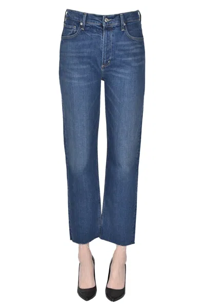 Citizen Of Humanity Daphne Cropped Jeans In Blue