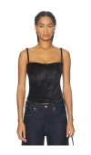 Citizen Of Humanity Darya Corset Top In Black In Black