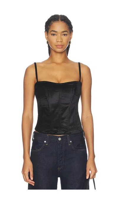 Citizen Of Humanity Darya Corset Top In Black