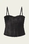 Citizen Of Humanity Darya Corset Top In Black In Black
