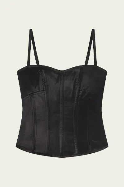 Citizen Of Humanity Darya Corset Top In Black