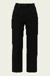 Citizen Of Humanity Delfina High Rise Straight In Starless In Black