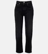 Citizen Of Humanity Delfina Straight Jeans In Black