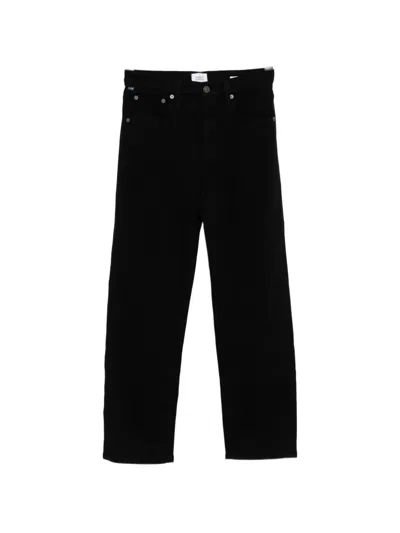Citizen Of Humanity Delfina Straight-leg Jeans In Black