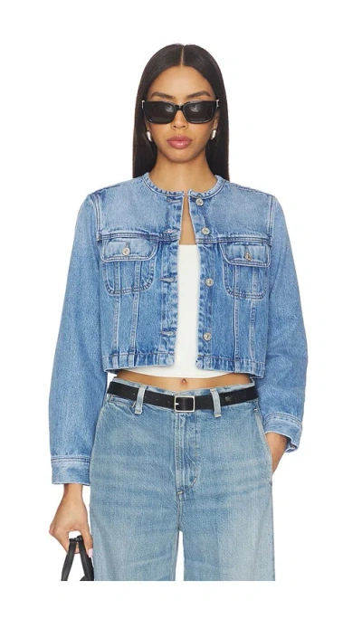 Citizen Of Humanity Devin Collarless Jacket In Blue