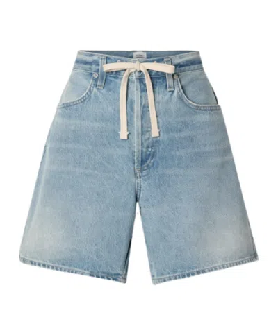 CITIZEN OF HUMANITY DRAWSTRING DENIM SHORTS
