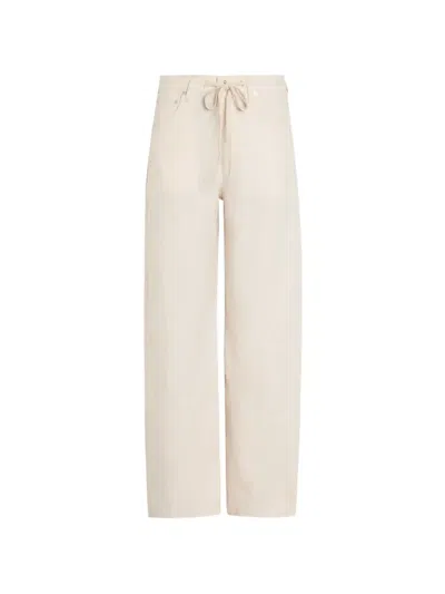 Citizen Of Humanity Citizens Of Humanity Brynn Drawstring Linen Trousers In Neutral