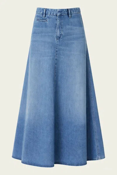 Citizen Of Humanity Effie Maxi Skirt In Valley In Blue