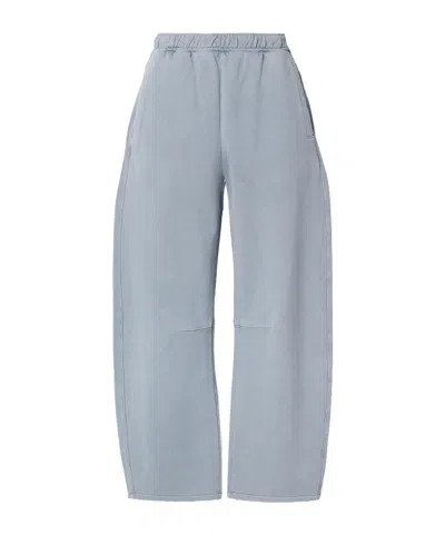 Citizen Of Humanity Miro Cotton-jersey Barrel-leg Track Pants In Blue