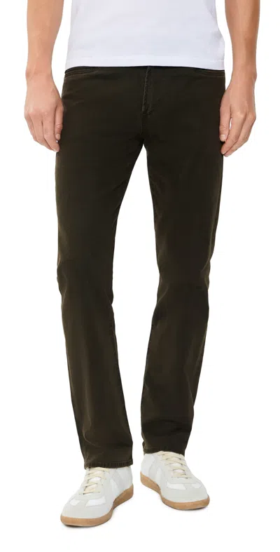 Citizen Of Humanity Elijah Cashmere Touch Straight Jeans - 32 Dark Olive In Metallic