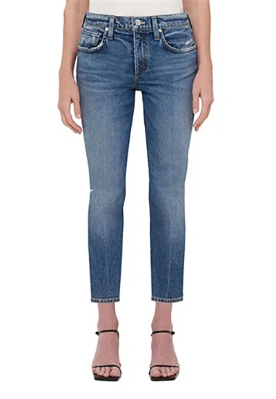 Citizen Of Humanity Ella Mid Rise Slim Crop Jeans In Ascent In Multi