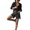 Citizen Of Humanity Elle Short In Neutron In Black